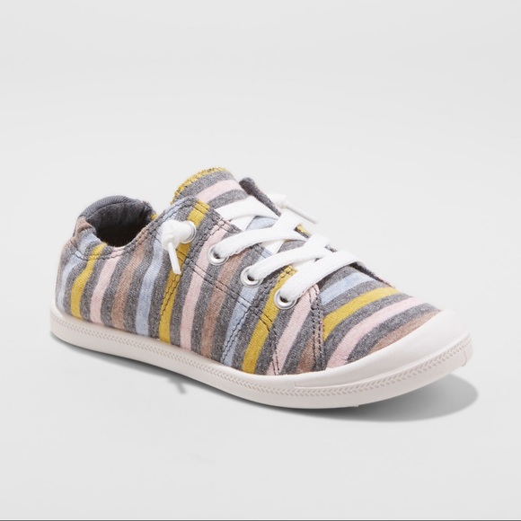 Mad Love Other - Girls Mad Love Slip On Stripe Spring Sneakers NWOT